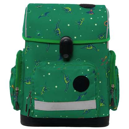 Light ergonomic green backpack Tilkiepack – Age of Dinosaurs