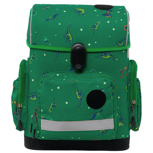Light ergonomic green backpack Tilkiepack – Age of Dinosaurs